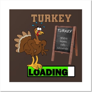 Funny Stressed Turkey Thanksgiving Day Dinner Posters and Art